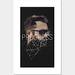 Progress Collection - Low Poly Portrait n°2 Posters and Art